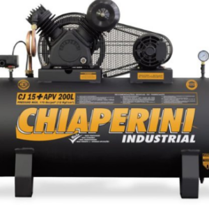 Compressor de ar alta pressão 15 pcm 200 litros – Chiaperini CJ 15+ APV 200L