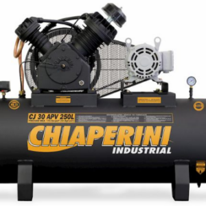 Compressor de ar alta pressão 30 pcm 250 litros – Chiaperini CJ 30 APV 250L