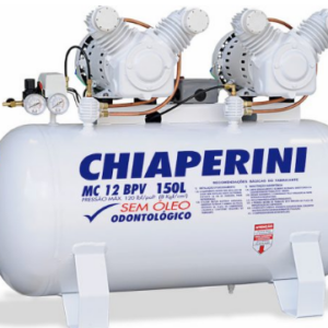 Motocompressor odontológico 12 pcm 150 litros sem óleo – Chiaperini MC 12 BPV 150 L